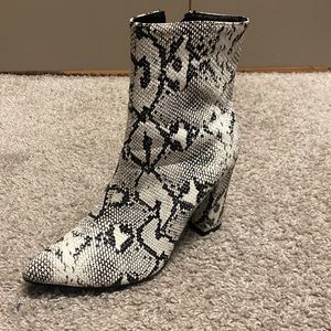 Snake Ankle Boots